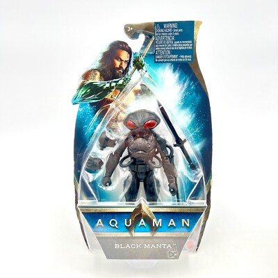 Aquaman Movie DC Comics Black Manta Action Figure Mattel Dark Power Sword  New