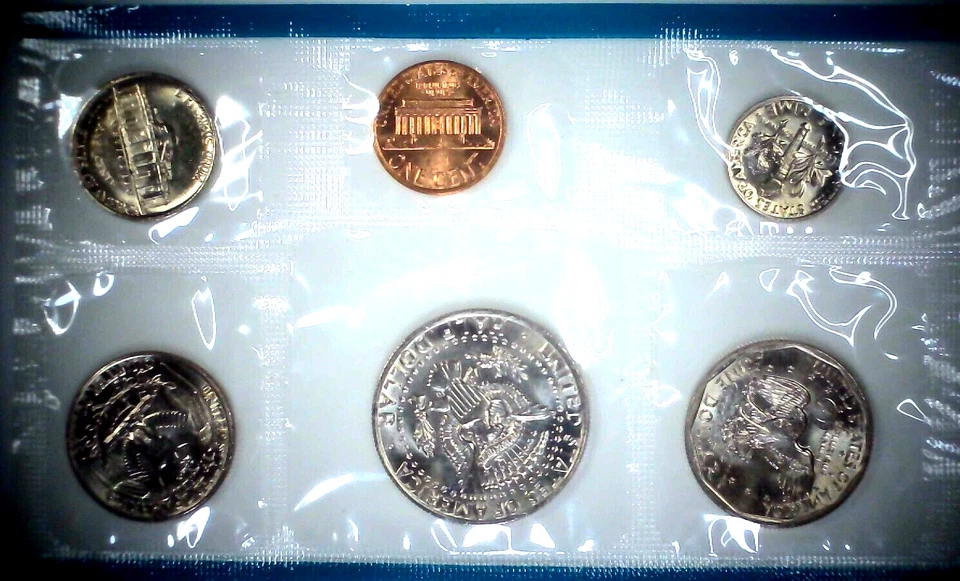 1980-P-D US Mint Set 13 Coins w/ 3 Anthony Dollars 19ccu0120-1 - Image 3 of 4