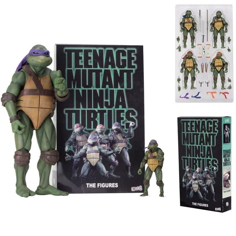 NECA TMNT Teenage Mutant Ninja Turtles SDCC 2018 1990 Movie 4 Pack