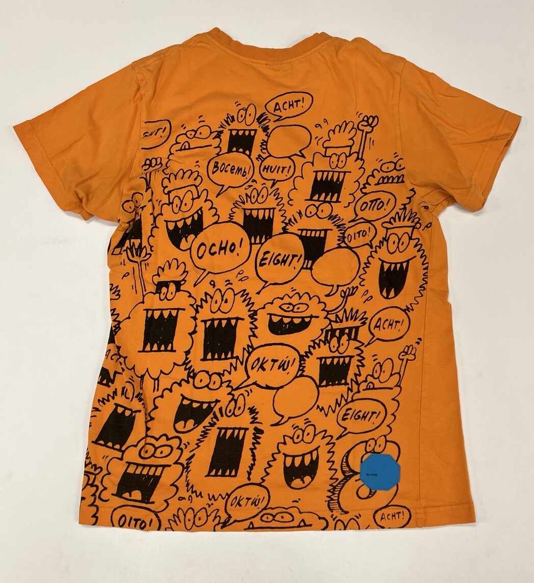 Rare Men's Nike Kevin Lyons 08 T-Shirt Orange Monsters Size M