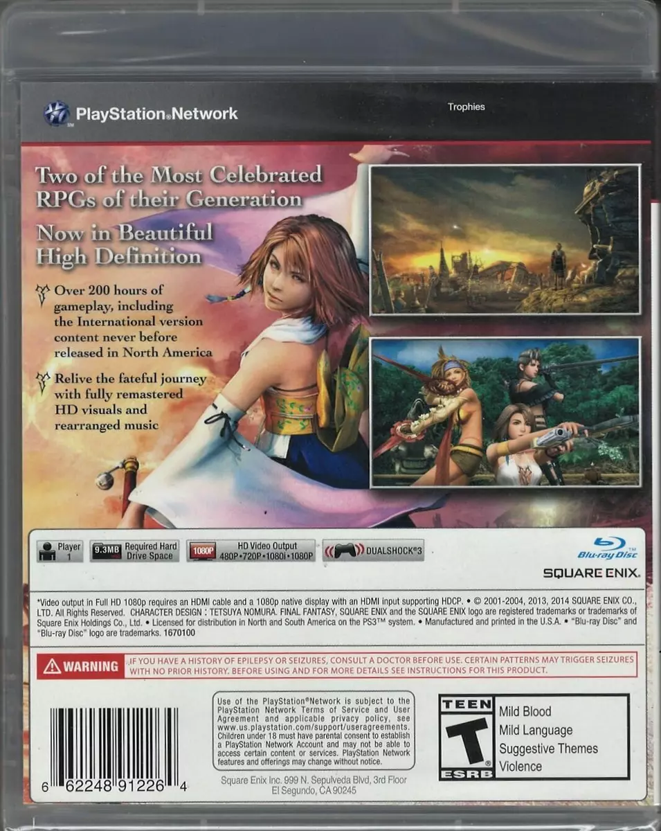 Final Fantasy X X-2 HD Remaster Standard Edition - PlayStation 3