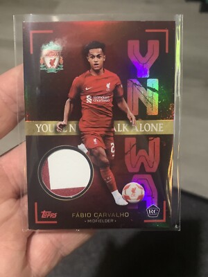 Topps LFC Team Set 2023 - Fabio Carvalho Player Worn Relic Card 1/5