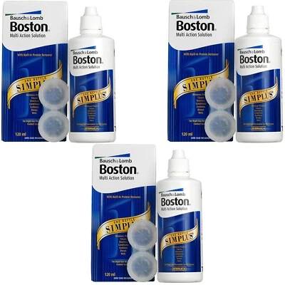 Bausch & Lomb Boston Simplus Multi-Action Solution 3 x 120ml
