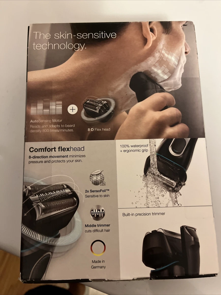 BRAUN 5147S Series 5 Premium Edition Men Foil Shaver Black/Silver Washable New