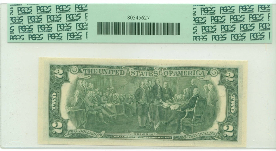 US 1976  2 Dollars  "K" STAR  (PCGS 64)  World paper money currency banknotes - Image 3 of 3