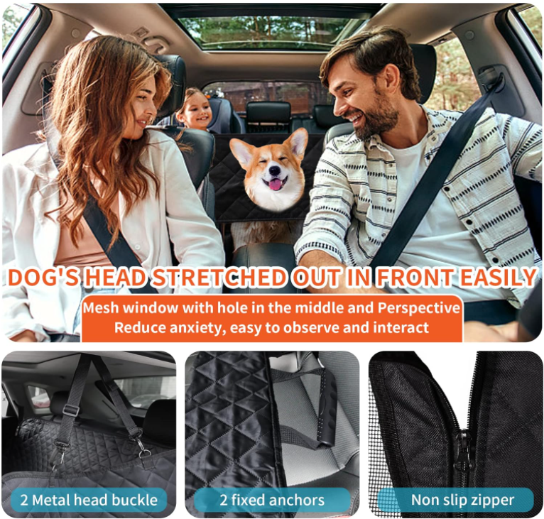 XL Dog Seat Cover SUV & Truck Back Extra Large Pets Hammock 60" x 64