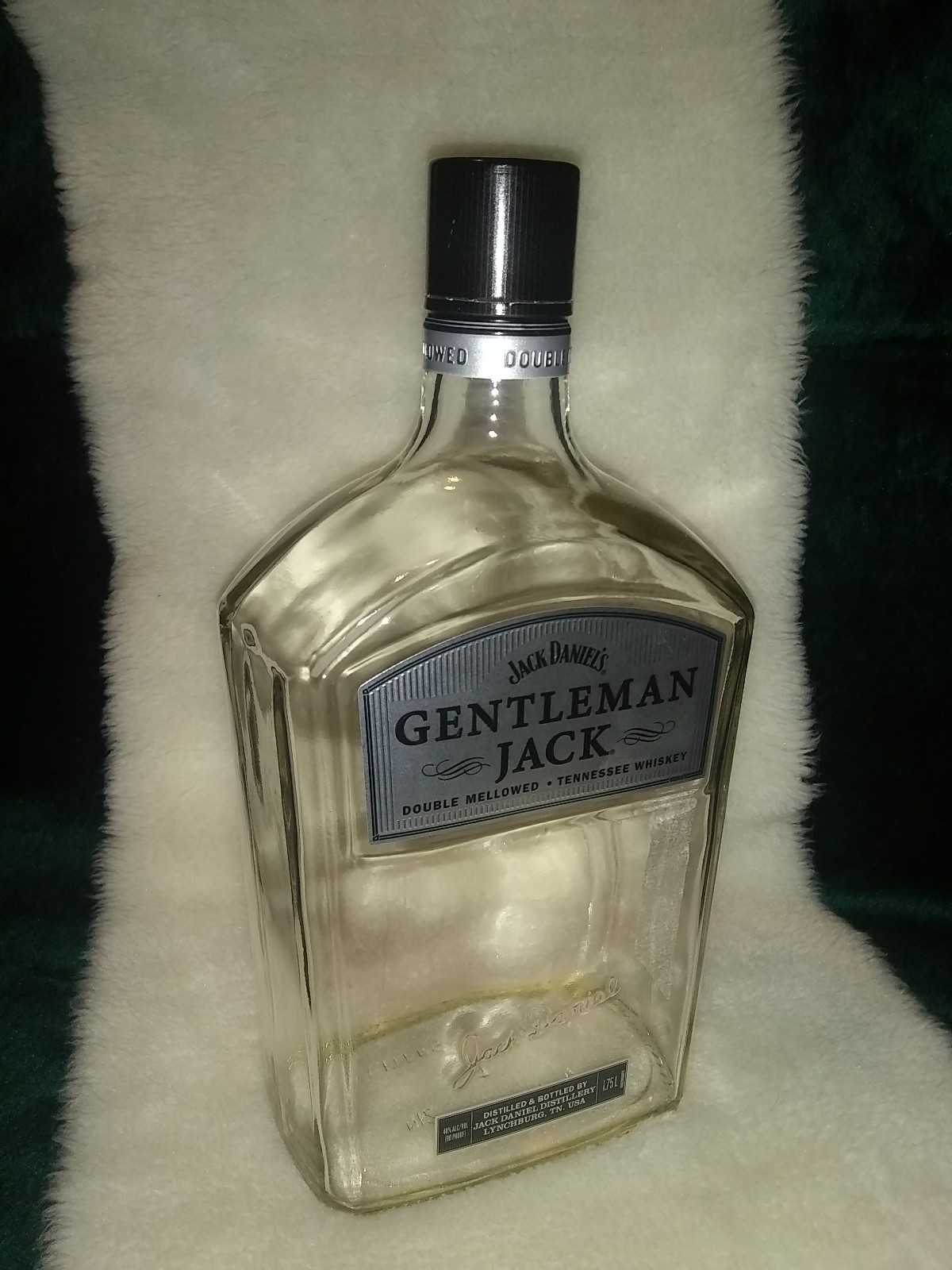 Jack Daniels Gentleman Jack 1.75L Whiskey Bottle Empty & Clean Collectible