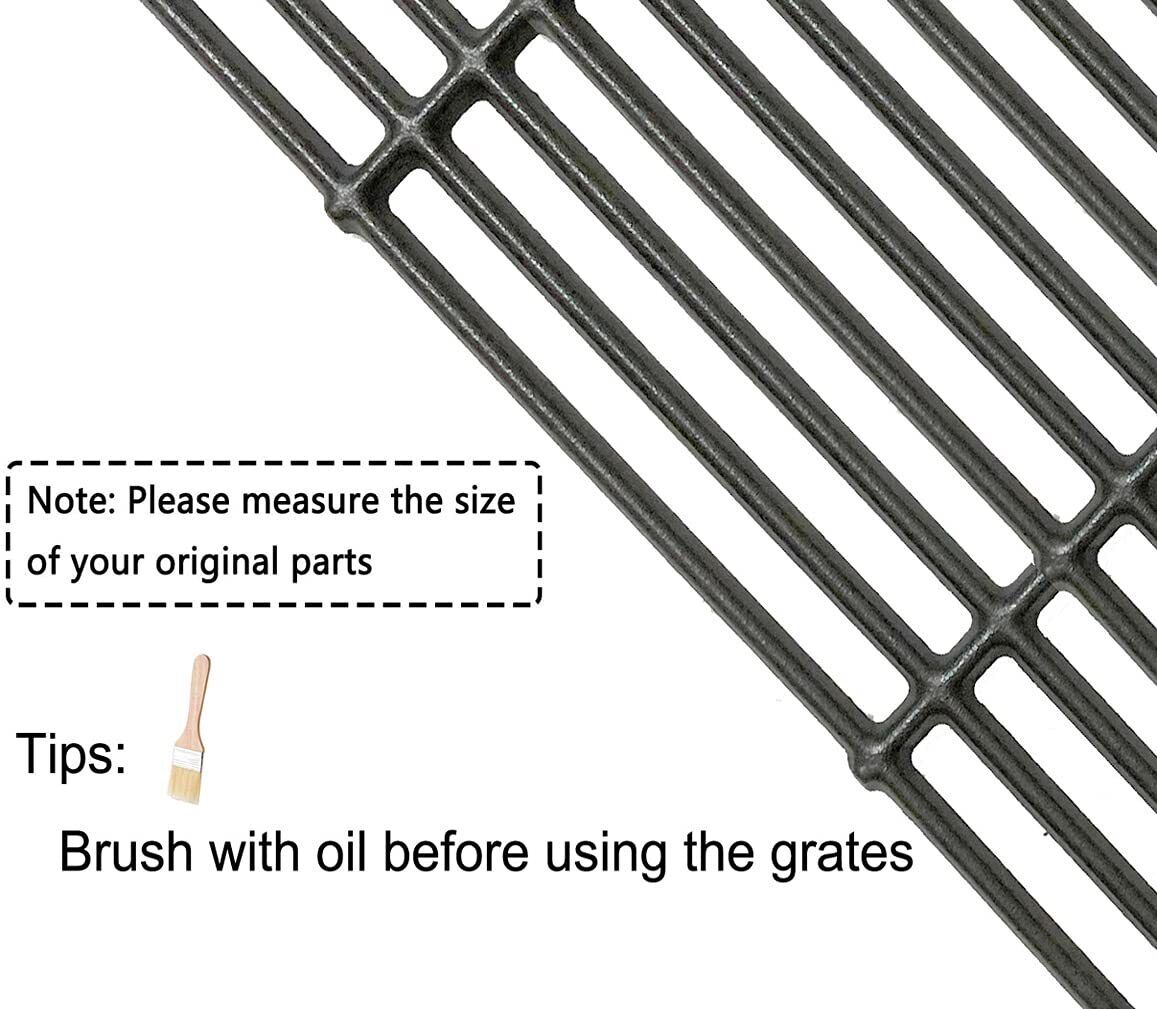 Votenli C6436B2-Pack 15" Cast Iron Cooking Grid Grates Replacement for Broil-...