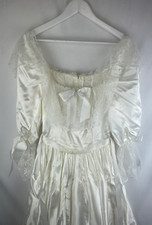 Unbranded - White Silk Wedding Dress - With Lace - Excellent Used Condition