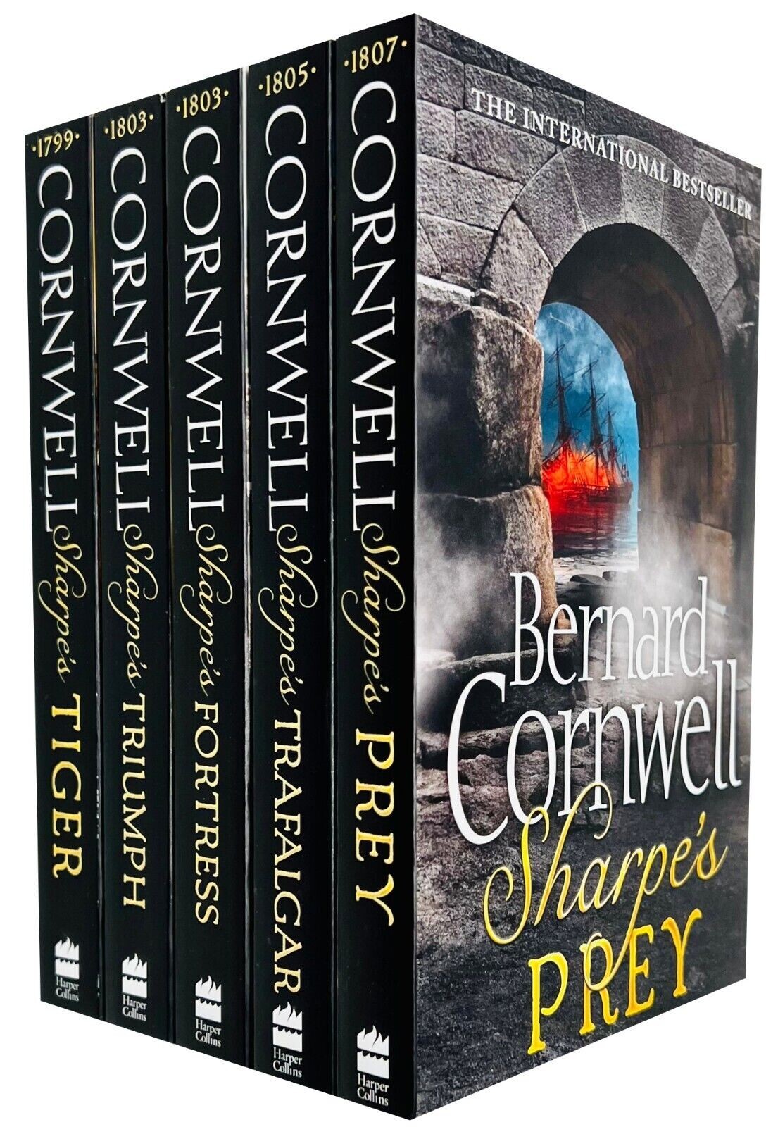 Bernard Cornwell Sharpe Series 1 - 5 Books Collection Set Tiger, Triumph, Prey