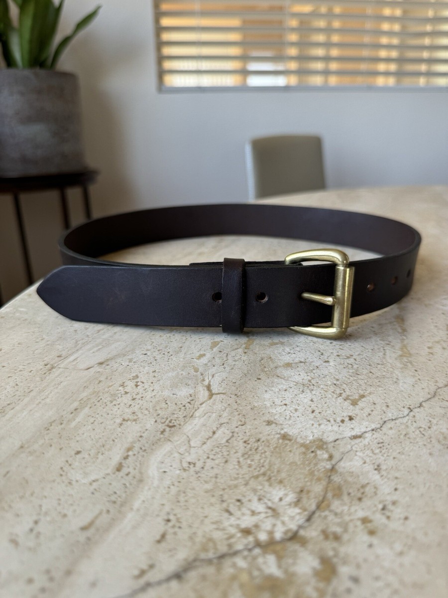 Filson leather belt