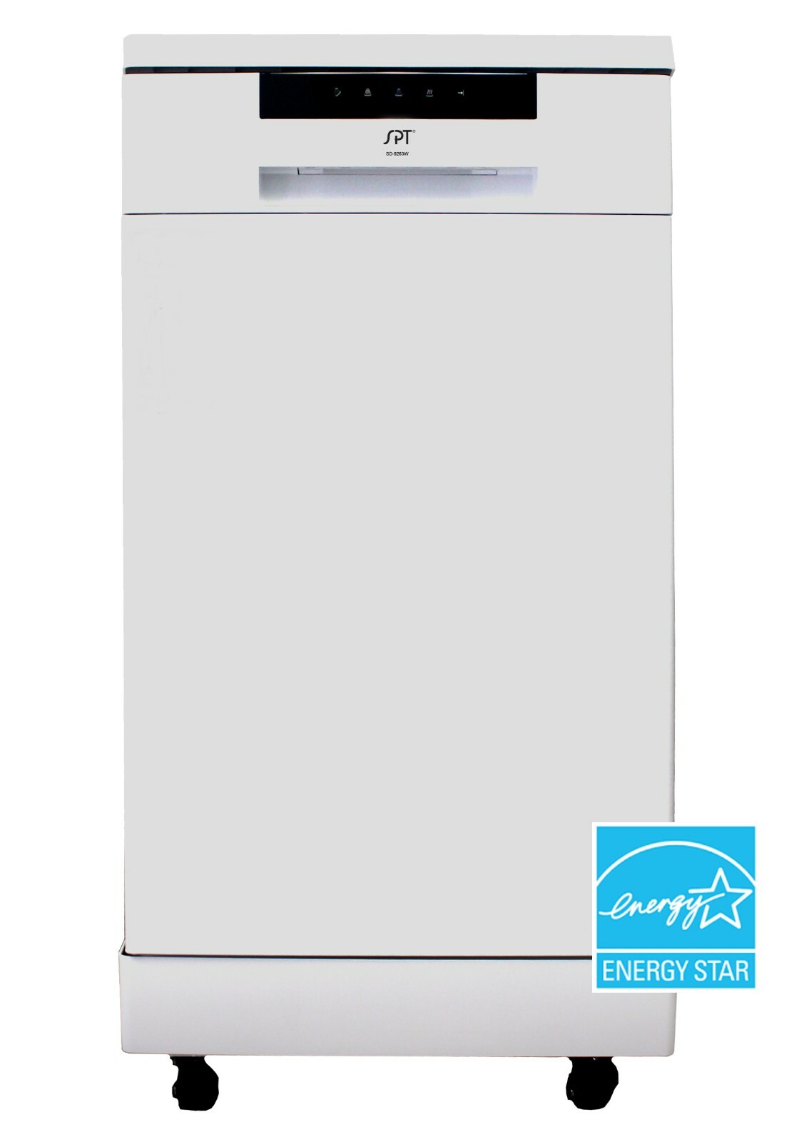 Sunpentown SPT 18" Portable Dishwasher - ENERGY STAR - White - SD-9263W