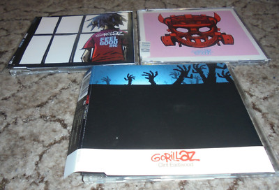 3x Single CD Gorillaz Rock the House Clint Eastwood Feel good Inc 19/2000