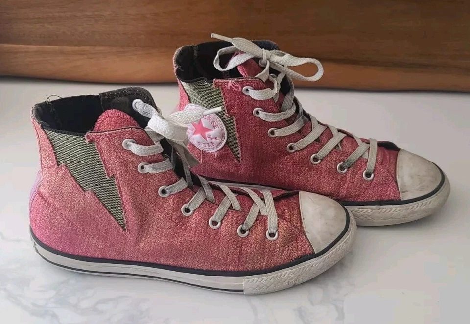 Pink Converse All Star Chuck Taylor Sneakers Shoes Size 5 Junior - Image 3 of 4