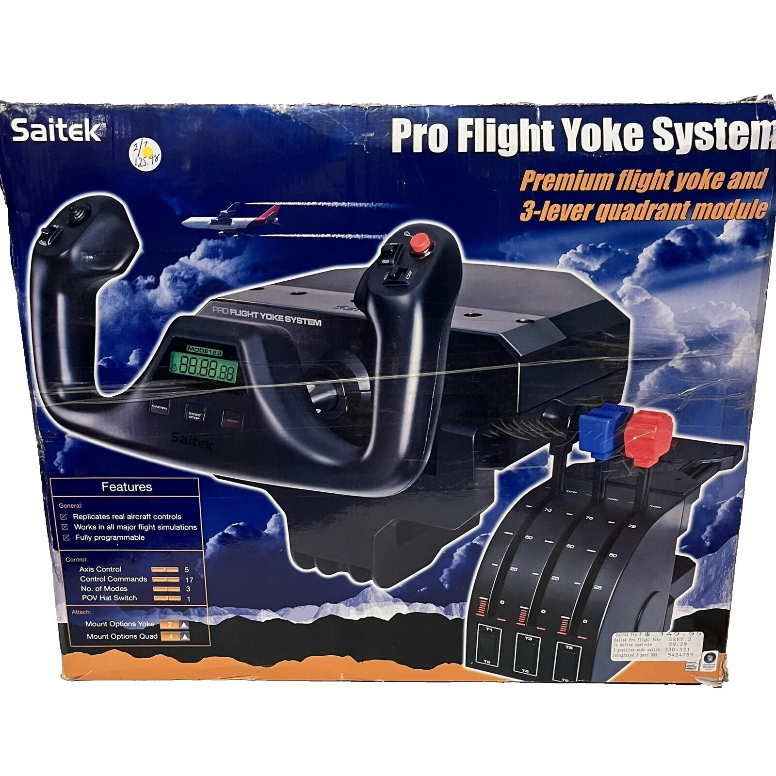 Videojuego Saitek Yugos de vuelo