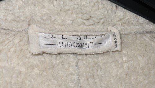 ELISA CAVALETTI By DANIELA DALLAVALLE Womens Sherpa Coat Jacket Size M - Picture 6 of 11