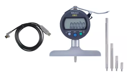 547-258S-USB Mitutoyo Depth Gage 8" Range to USB Direct Package