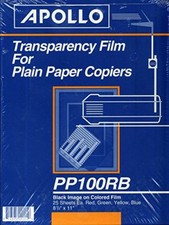 Apollo Transparency Film for Plain Paper Copiers