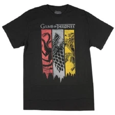 HBO's Game Of Thrones Standard Black Adult T-Shirt