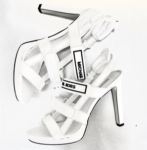 white sporty sandals
