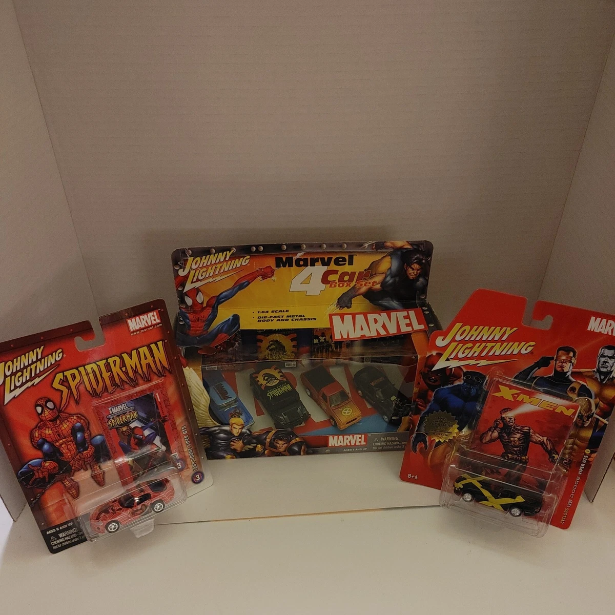 Johnny Lightning Marvel Set Of 6 Cars. | eBay