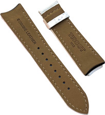 Bracelet De Montre Tissot Vintage En Cuir - Réf. TI1916, Largeur 19/16mm, Occasion