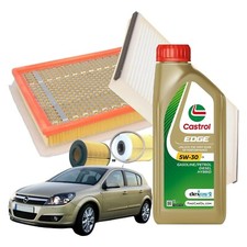 Kit Tagliando Opel Astra H 1.7 CDTI 74kw 101cv Dal 2004 + 5LT Olio Castrol 5w30
