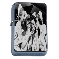 Oil Lighter Smoking Nurses Vintage Photo