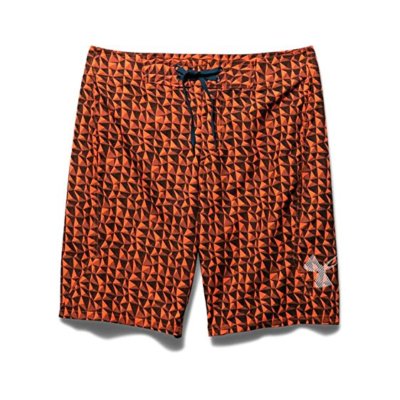 Nwt Under Armour Ua Bergwind Orange Schwarz Lose Für Badeanzug Boardshorts Mens