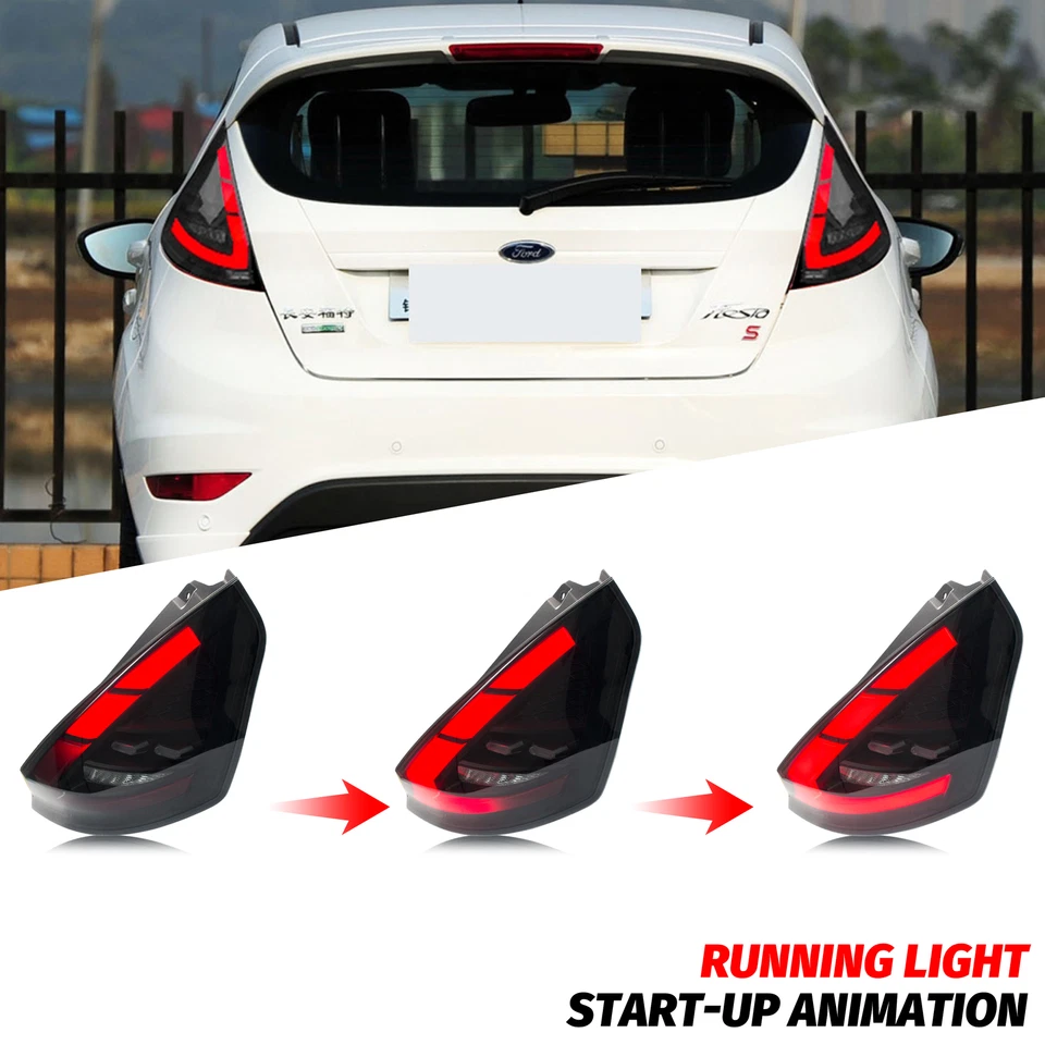 LED Tail Lights for Ford Fiesta Hatchback SE ST 2011-2019 Sequential Rear Lamps - Изображение 4 из 4