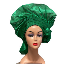African Headtie Auto Gele, Headgear, Made With gele Stiff Fabric Ready To Wear.