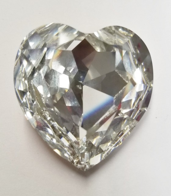 4827 28 mm Swarovski Clear Crystal Hearts Fancy Stone eBay