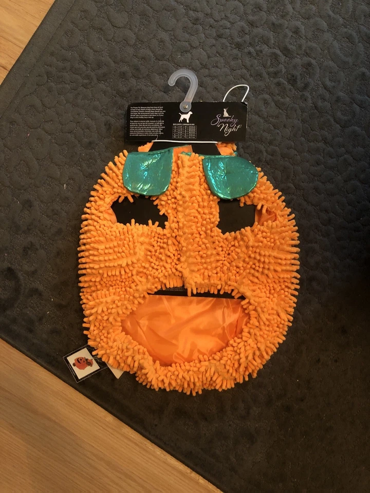 Nuevo Disfraz Noche Espeluznante Lindo Halloween Calabaza Perro Talla L Foto 4 de 4