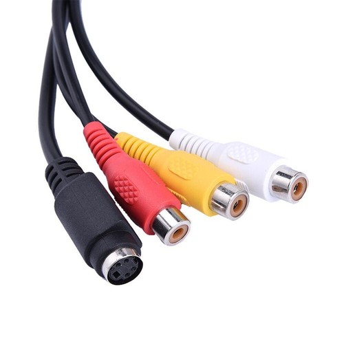 1x VGA SVGA to S-video 3 RCA Composite AV TV Out Converter Adapter Cable PC Cord - Picture 5 of 6