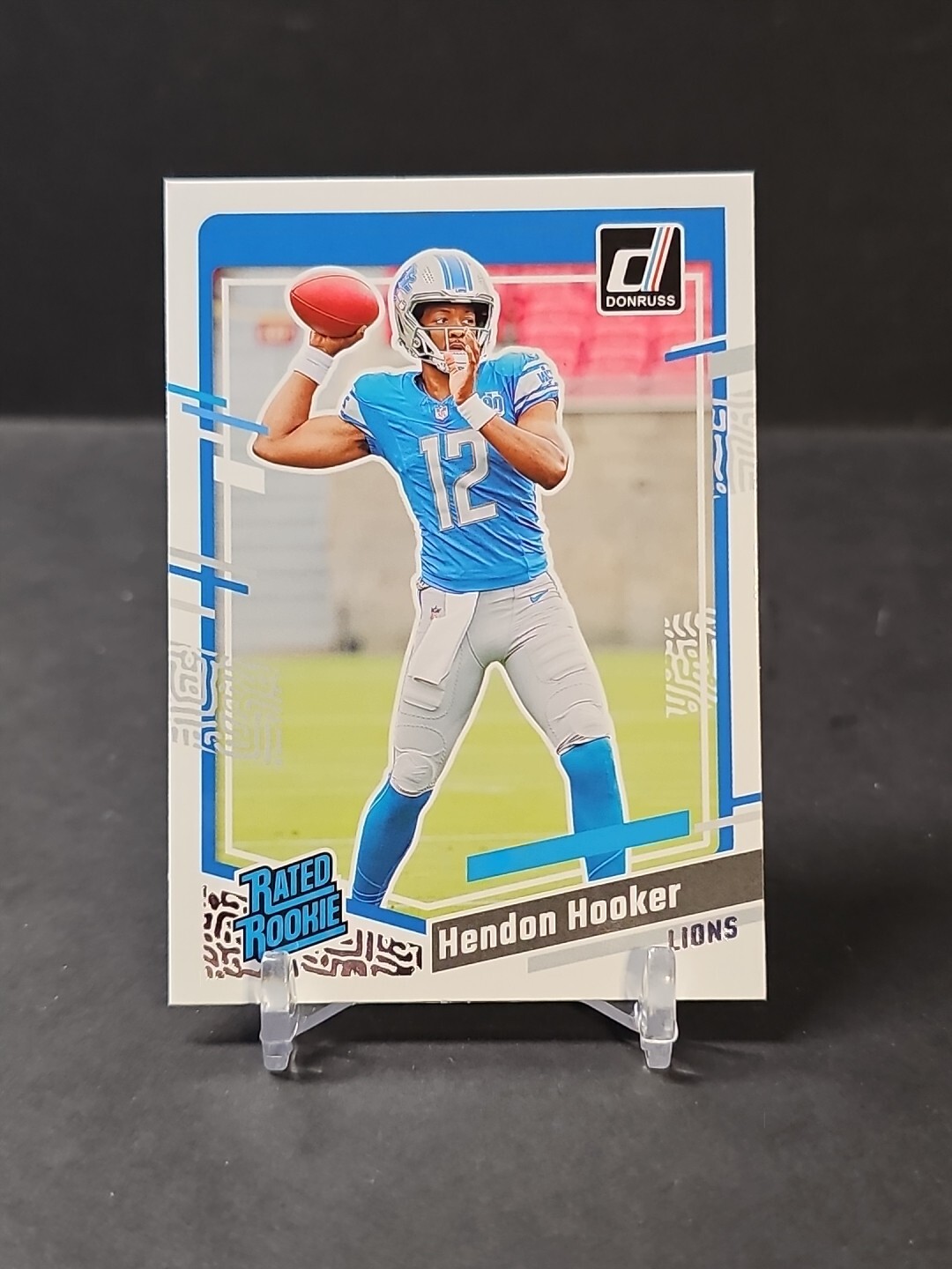 2023 Panini Donruss Hendon Hooker Rated Rookie AQUEOUS TEST SSP RC No. 329