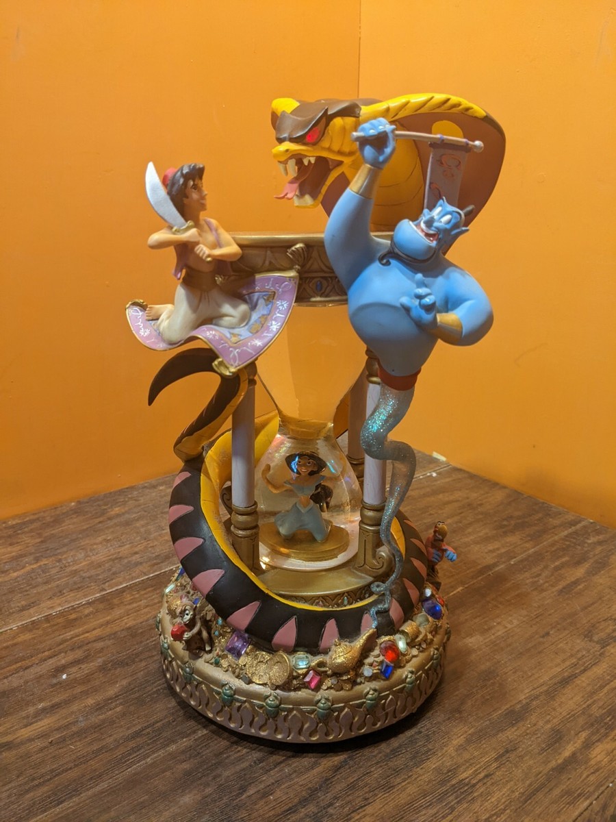 Disney Store Aladdin Genie Jasmine Hourglass Snake Light Music