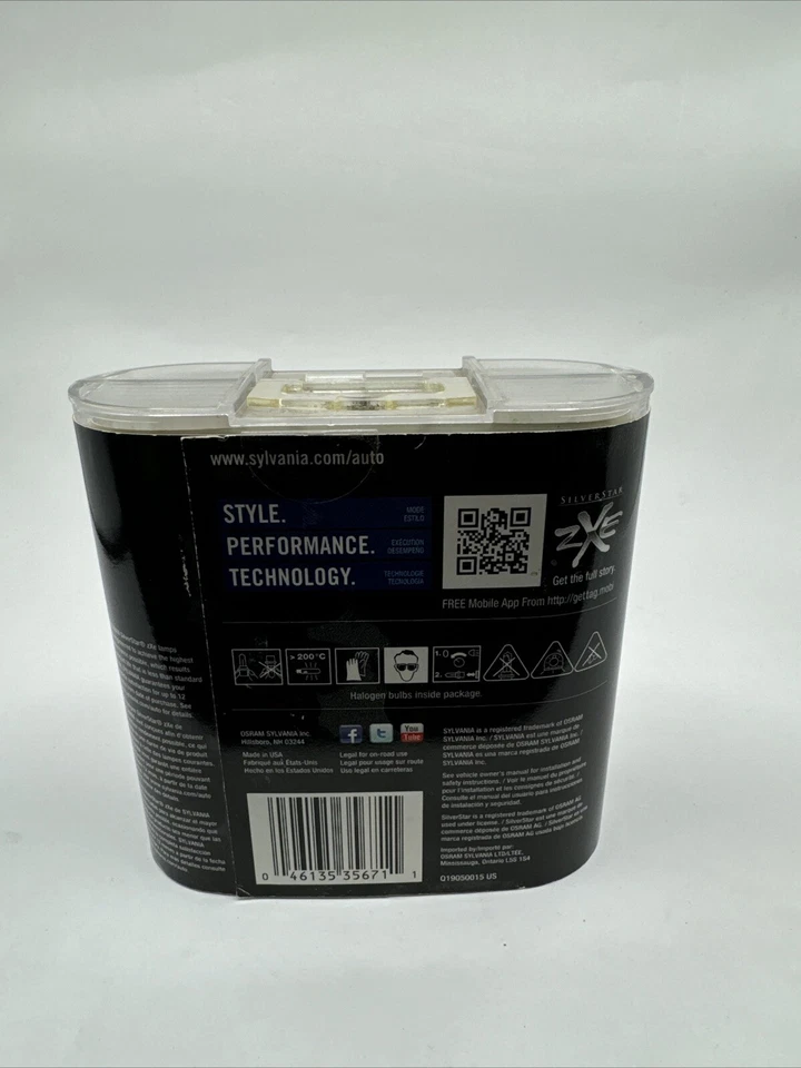 SYLVANIA 9006XS SZ/2 SILVERSTAR High Performance 2 Halogen Headlight Lamps New - Image 2 of 2