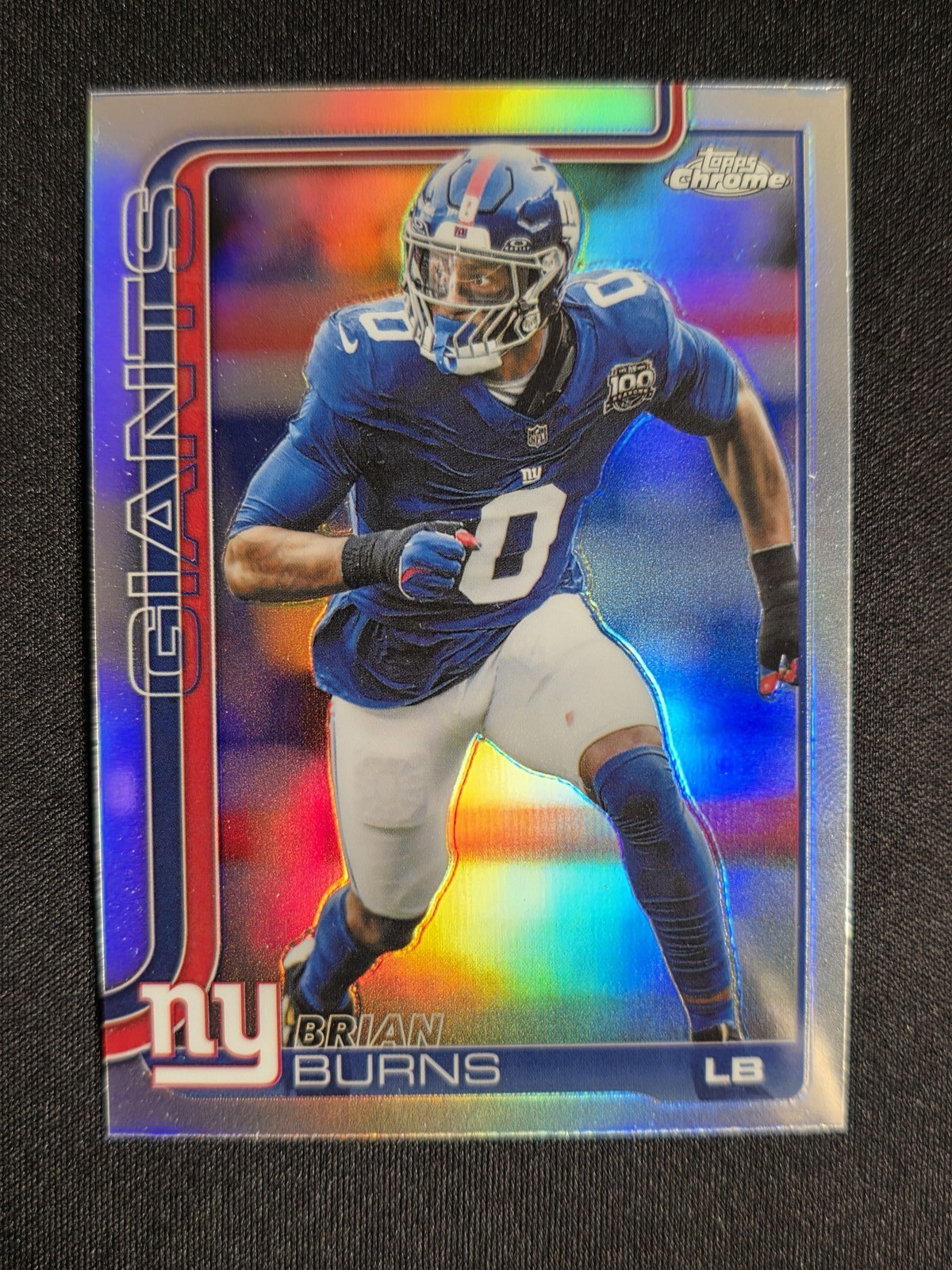 2025 Topps Chrome Topps Brian Burns #234 Topps Refractor Giants