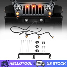 For Jeep Wrangler Jk 24-door 2007-2018 Pre-runner Led Grille Light Bar Kit