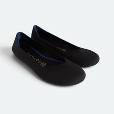 Rothy's The Flat Womens Size 6.5 Black Casual Classic Slip On Ballet Flats Shoes