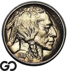 1915 Buffalo Nickel, Nice Album Toner, Choice BU++