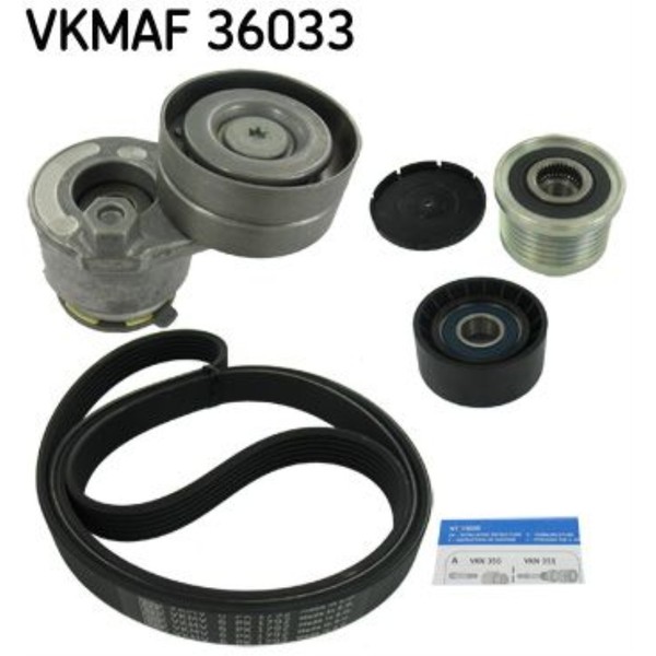 SKF Keilrippenriemensatz FüR Opel Vivaro Combi J7 F7 X83 Renault Trafic II-image