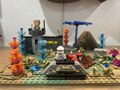 Lego Star Wars Felucia Base Moc + Clone Troopers