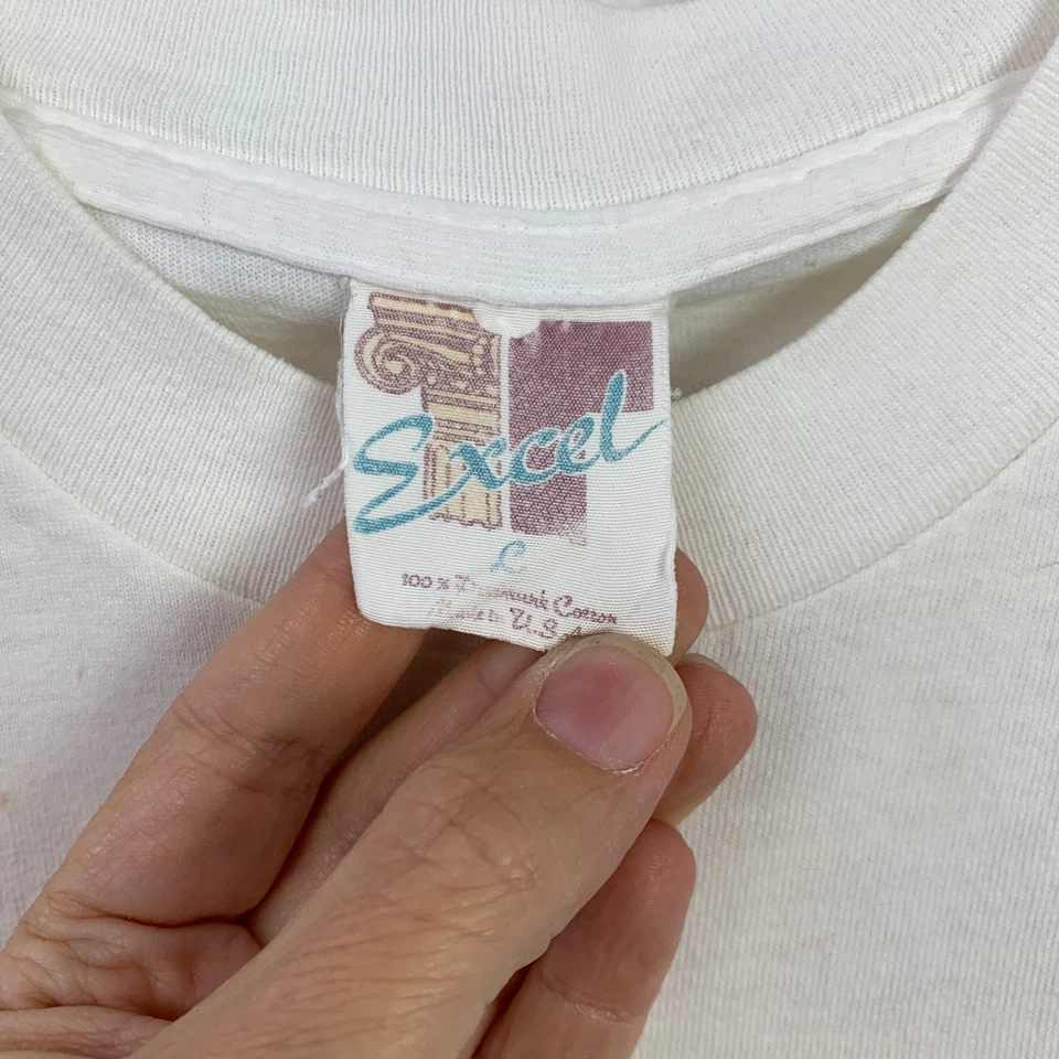 Vintage Red Thing You Make My Reel Sing Fish Tee T-Shirt Large Excel - Image 3 of 4