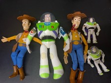Lot of 5 Toy Story Buzz and Woody Plush figures Burger King Toy