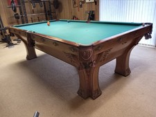 1898 Brunswick vintage pool table 4 1/2 x 9'