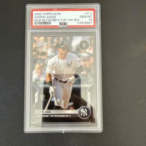 2022 Topps Now MLB Network Top 100 Players Aaron Judge #T-11 PSA 10