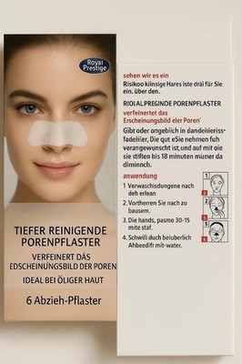 6 x Nose Strips Tiefenreinigung Mitesser Entferner Nasal Spot Facial Dot Sticker