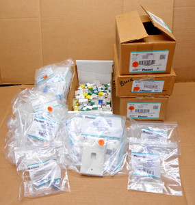 LOT OF 50 PANDUIT MINI-COM TX6 NETKEY CAT 6 MODULES FACEPLATES NK6TMBL CJ688POR