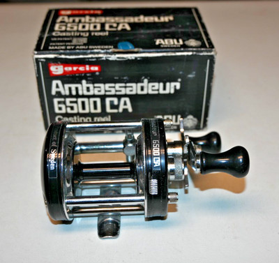 Abu Garcia Ambassadeur 6500 CA Casting Reel in Original Box Made in Sweden